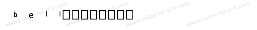 bell字体字体转换