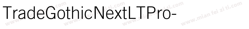 TradeGothicNextLTPro字体转换