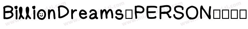 BillionDreams_PERSON字体转换