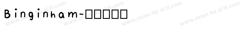 Binginham字体转换