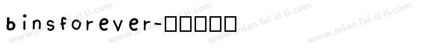 binsforever字体转换