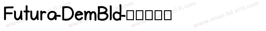 Futura-DemBld字体转换