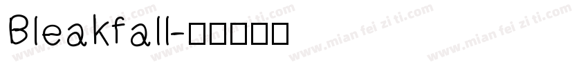 Bleakfall字体转换