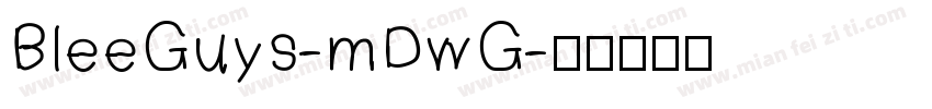 BleeGuys-mDwG字体转换