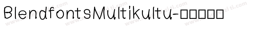 BlendfontsMultikultu字体转换