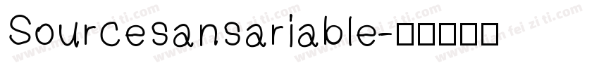 Sourcesansariable字体转换