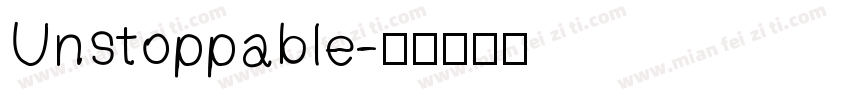 Unstoppable字体转换