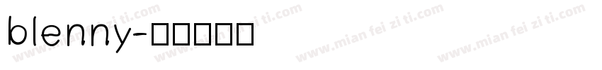 blenny字体转换