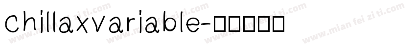 chillaxvariable字体转换