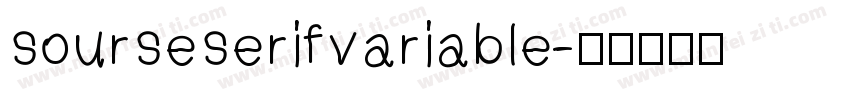 sourseserifvariable字体转换