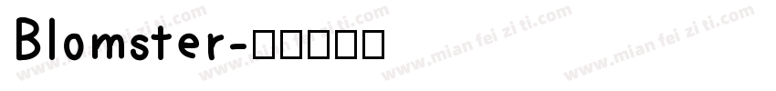 Blomster字体转换