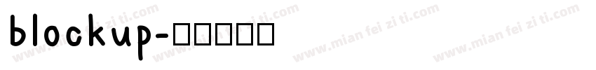 blockup字体转换
