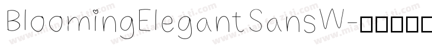 BloomingElegantSansW字体转换