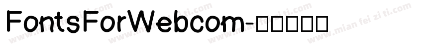 FontsForWebcom字体转换