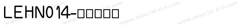 LEHN014字体转换