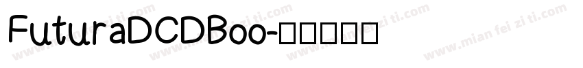 FuturaDCDBoo字体转换