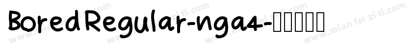 BoredRegular-nga4字体转换
