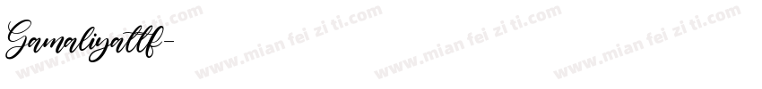 Gamaliyattf字体转换