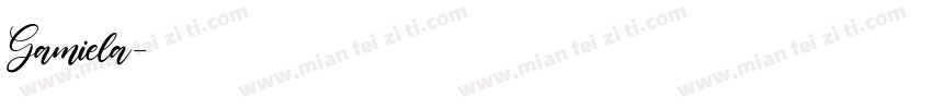 Gamiela字体转换