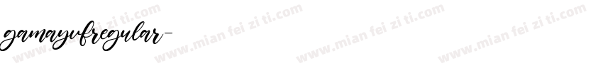 gamayvfregular字体转换