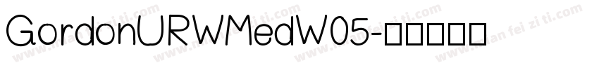 GordonURWMedW05字体转换