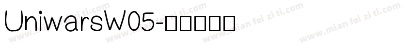 UniwarsW05字体转换