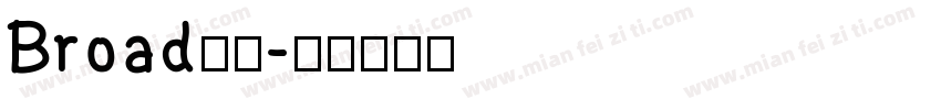 Broad字体字体转换