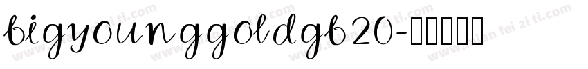 bigyounggoldgb20字体转换