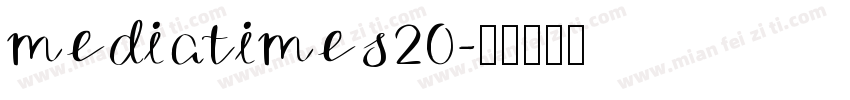 mediatimes20字体转换