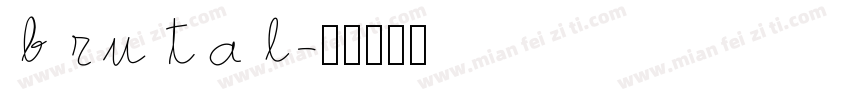 brutal字体转换