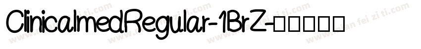 ClinicalmedRegular-1BrZ字体转换