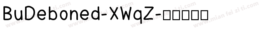 BuDeboned-XWqZ字体转换