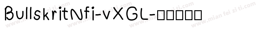 BullskritNfi-vXGL字体转换