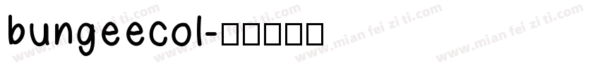 bungeecol字体转换