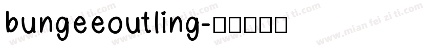 bungeeoutling字体转换