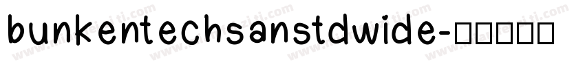 bunkentechsanstdwide字体转换