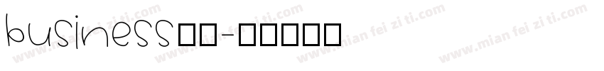 business字体字体转换