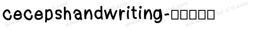 cecepshandwriting字体转换