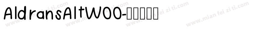 AldransAltW00字体转换