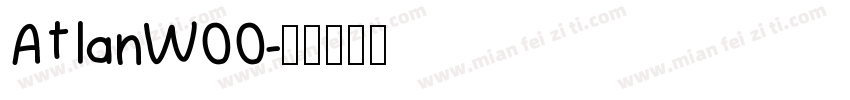 AtlanW00字体转换