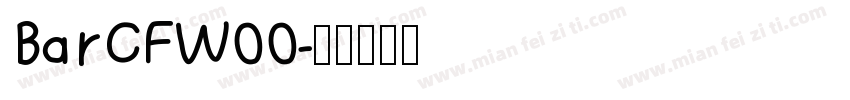 BarCFW00字体转换