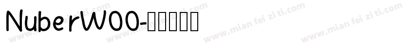 NuberW00字体转换