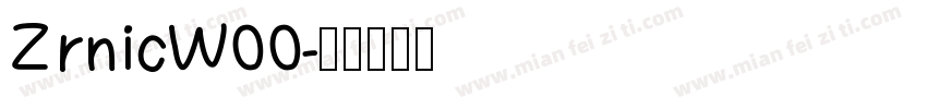 ZrnicW00字体转换