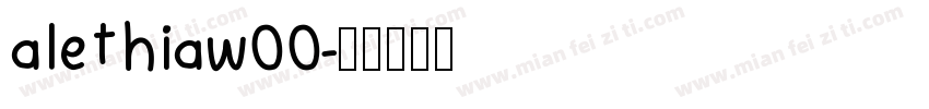 alethiaw00字体转换