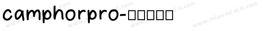 camphorpro字体转换