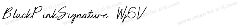 BlackPinkSignature-Wj6V字体转换