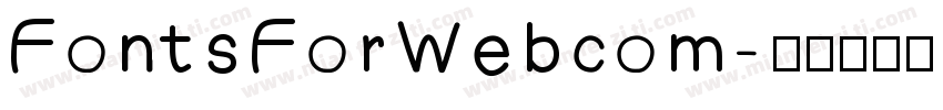 FontsForWebcom字体转换