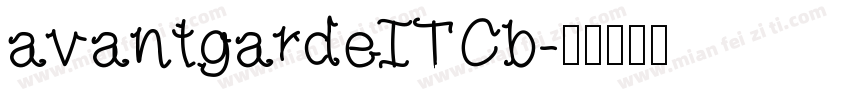 avantgardeITCb字体转换