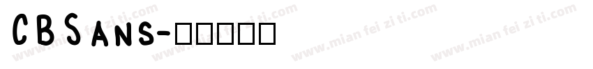 CBSans字体转换