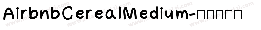 AirbnbCerealMedium字体转换